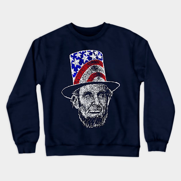 Abe Patriot Crewneck Sweatshirt by forsureee